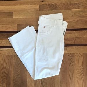 HUDSON☁️low-rise white straight-leg denim